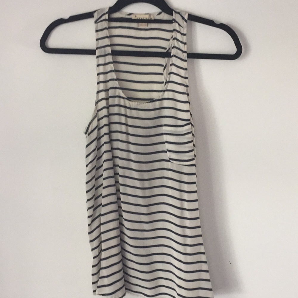 Striped flowy tank